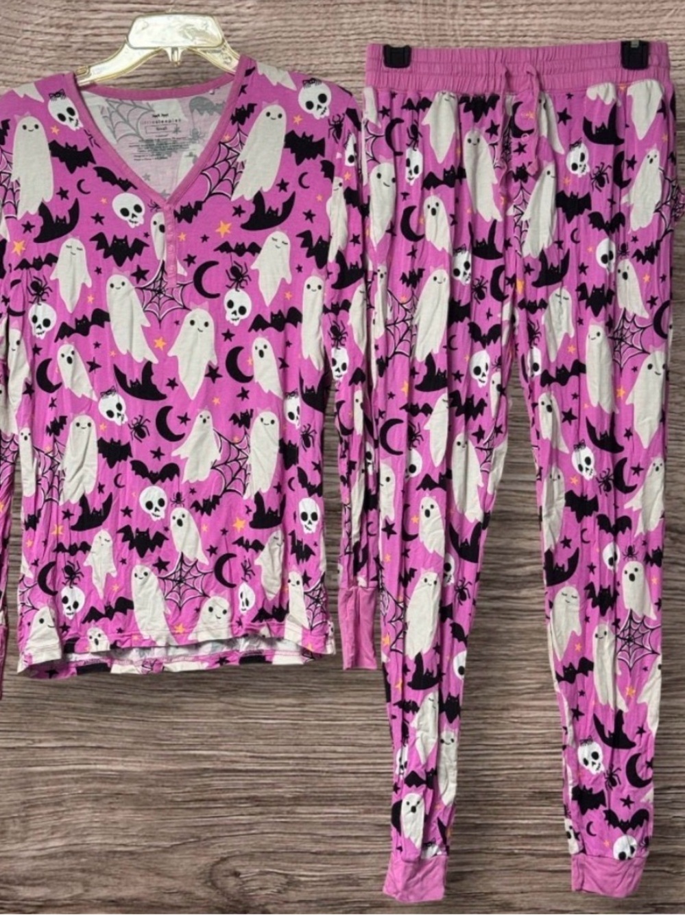Little Sleepies Frightful Friends Women's Pajama Top and Pants Size S